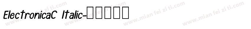 ElectronicaC ltalic字体转换